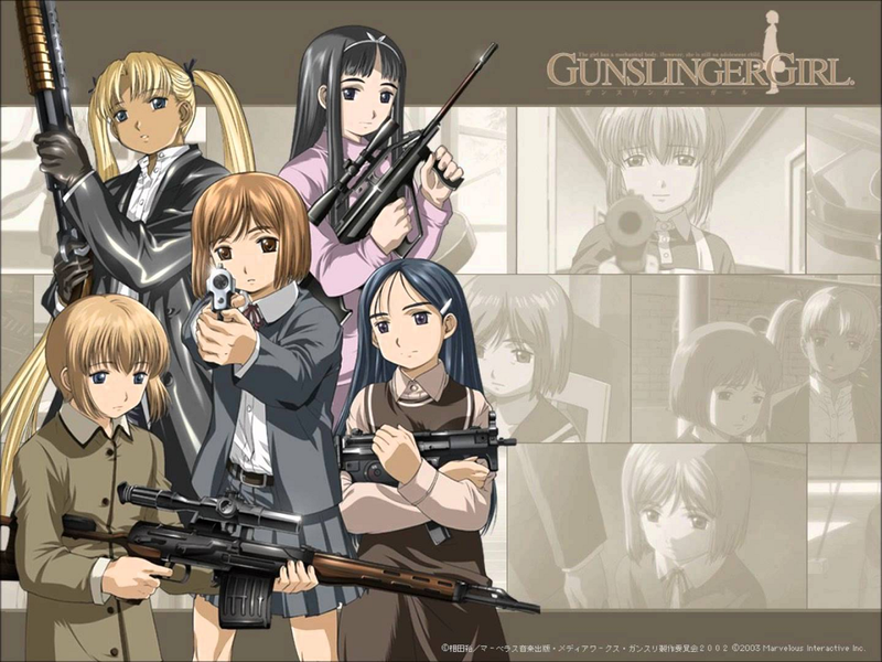 Character designs from the 2003 anime series